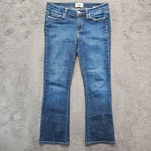 Paige Jeans Women Size 29 Blue Denim Skyline Boot Low Rise‎